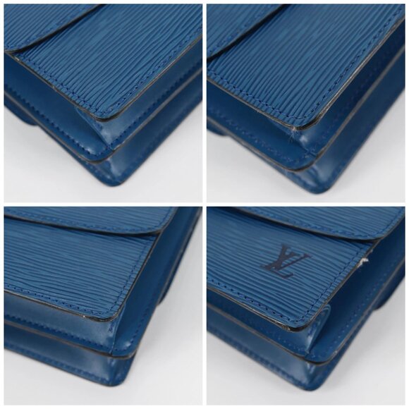 LOUIS VUITTON Epi Grenel Shoulder Bag Blue M52362 LV Auth yk19396 - Picture 14 of 16